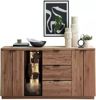 Wohnconcept Donna Sideboard Wildeiche Massivholz/Echtkork, 180x93x48cm