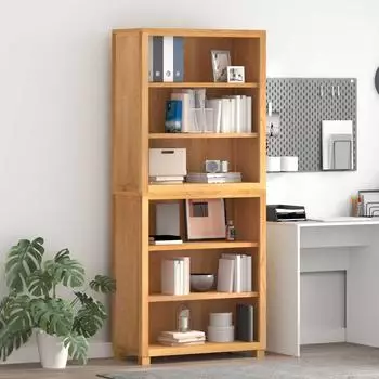 vidaXL Highboard-Set mit Regal, 2-tlg., braun, Holzwerkstoff, 80x35x185cm (3328626)