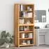 vidaXL Highboard-Set mit Regal, 2-tlg., braun, Holzwerkstoff, 80x35x185cm (3328626)