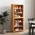 vidaXL Highboard-Set mit Regal, 2-tlg., braun, Holzwerkstoff, 80x35x185cm (3328626)