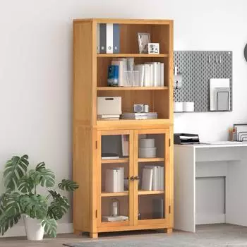 vidaXL Highboard mit Tür, braun, Holzwerkstoff (3328624)