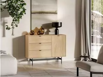 Selsey Heggers Sideboard 1-türig, Eiche Mavelie, 115cm (MM5903025006369)