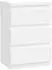 Forte Edmore Kommode 3 Schubladen, weiß, 41,8x32,2x61,5cm (91547820-0)
