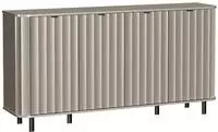 KOMMODE Nevada mit vier T&uuml;ren 177 cm Taupe