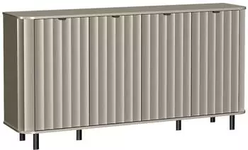 Beautysofa Nevada NO-2 Kommode 4 Türen, 177cm, Metallfüße, Clay Grey