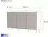 WFL GROUP Arysa Sideboard 150cm, Rillenfronten, Walnuss Holzoptik (800001754587)