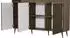 WFL GROUP Arysa Sideboard 150cm, Rillenfronten, Walnuss Holzoptik (800001754587)