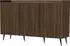 WFL GROUP Arysa Sideboard 150cm, Rillenfronten, Walnuss Holzoptik (800001754587)