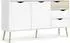 Home Affaire Oslo Sideboard weiß/Eiche, 2 Türen, 3 Schubladen, 147,2cm