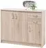 Sconto Optimus Kommode mit Türen und Schubladen, Sonoma Eiche, 109x86x35cm