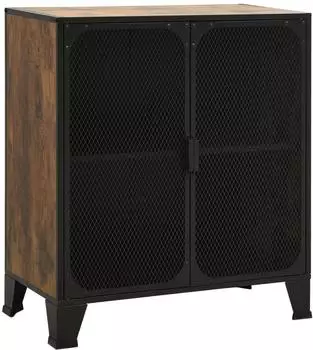vidaXL H&auml;ngeschrank rustikal braun 72x36x82 cm Metall und MDF
