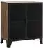 vidaXL Hängeschrank rustikal braun 72x36x82 cm Metall und MDF