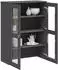 vidaXL Viken Highboard-Aufsatz anthrazit Massivholz Kiefer (374943)