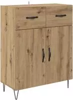 vidaXL Sideboard Artisan-Eiche 69,5 x 34 x 90 cm Holzwerkstoff