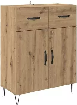 vidaXL Sideboard Artisan-Eiche 69,5x34x90cm, Holzwerkstoff