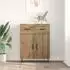 vidaXL Sideboard Artisan-Eiche 69,5x34x90cm, Holzwerkstoff