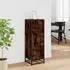 vidaXL Highboard Räuchereiche 35,5x35x106,5 cm Holzwerkstoff & Metall