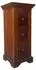 Massivmoebel24 Oxford 501 Beistellschrank Akazie massiv nougat lackiert 33x31x74cm (09-330-620-00P1)