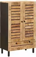 vidaXL Stauraumschr&auml;nke Natur 60 x 33 x 100 cm Massivholz Mango