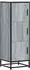 vidaXL Highboard Sonoma grau, Holzwerkstoff und Metall, 35,5x35x106,5cm