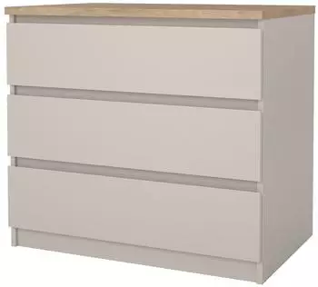 ebuy24 Naia Kommode 3 Schubladen, Eiche-Dekor (07-76235Pnkhl)
