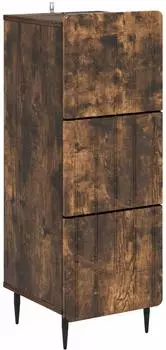 vidaXL Schubladenschrank ger&auml;ucherte Eiche 33x34,5x92cm (894390)