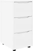 vidaXL Aufbewahrungsschrank 40 x 48 x 81 cm Holzwerkstoff Wei&szlig;