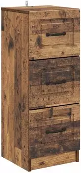vidaXL Schubladenschrank Altholz 33x34,5x87cm (895773)