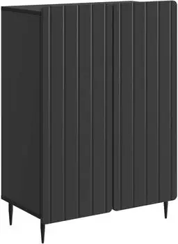 vidaXL Sideboard schwarz 66x34,5x92cm Holzwerkstoff