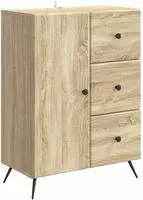 vidaXL Sideboard Sonoma-Eiche 66 x 34,5 x 90 cm Holzwerkstoff