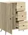 vidaXL Sideboard Sonoma-Eiche-Optik 66x34,5x90cm Holzwerkstoff (895547)