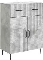 vidaXL Sideboard Betongrau 66 x 34,5 x 89,5 cm Holzwerkstoff