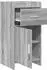 vidaXL Sideboard grau Sonoma, Holzwerkstoff, 40x36x80cm