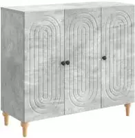 vidaXL Sideboard Betongrau 89 x 34,5 x 80 cm Holzwerkstoff