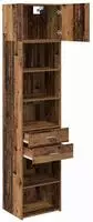 vidaXL Highboard Altholz 50 x 42,5 x 225 cm Holzwerkstoff