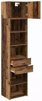 vidaXL Highboard Altholz-Optik 50x42,5x225cm Holzwerkstoff
