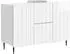 vidaXL Sideboard Hochglanz weiß 89x34,5x62cm Holzwerkstoff (894429)