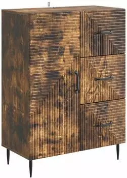 vidaXL Sideboard geräucherte Eiche 66x34,5x89,5cm Holzwerkstoff (894860)