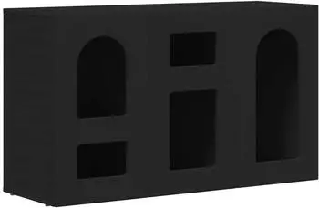 vidaXL Sideboard ELST schwarz 100x35x59cm Holzwerkstoff