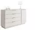 Lookway Lina Kommode kaschmir, Holzwerkstoff, LED-Beleuchtung, 138x84x40cm (1D4S)