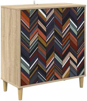vidaXL Sideboard OMMEN Sonoma 69x33x75cm Holzwerkstoff (8006919)