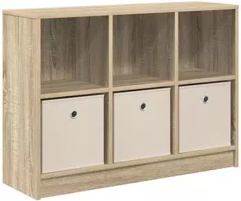 vidaXL Sideboard mit Schubladen Sonoma-Eiche 88,5x27,5x63,5cm