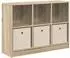 vidaXL Sideboard mit Schubladen Sonoma-Eiche 88,5x27,5x63,5cm