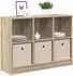 vidaXL Sideboard mit Schubladen Sonoma-Eiche 88,5x27,5x63,5cm