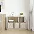 vidaXL Sideboard mit Schubladen Sonoma-Eiche 88,5x27,5x63,5cm