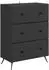 vidaXL Schubladenschrank 66x34,5x90cm Holzwerkstoff schwarz (895526)