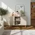 en.casa Nand Sideboard mit 2 Türen 120x40x76cm sandfarben