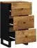 vidaXL Sideboard 3 Schubladen, Massivholz Mango, 40x33,5x75cm