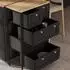 VICCO Belaro Kommode 5 Schubladen, schwarz, 56x95cm (51894)