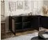 Lookway Vienna 3D Kommode mit Wiener Geflechtimitation, schwarz, 154x79x40cm (800001807971)